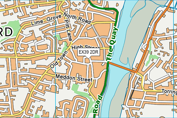EX39 2DR map - OS VectorMap District (Ordnance Survey)