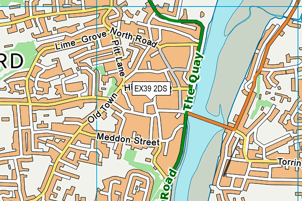 EX39 2DS map - OS VectorMap District (Ordnance Survey)