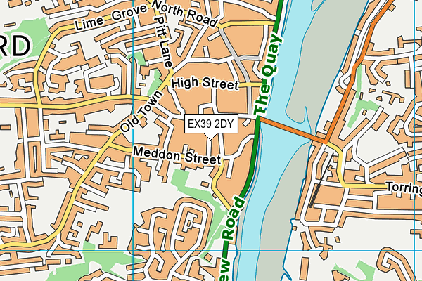 EX39 2DY map - OS VectorMap District (Ordnance Survey)