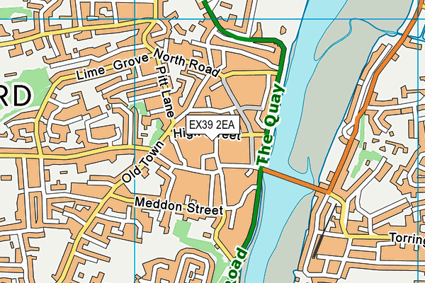 EX39 2EA map - OS VectorMap District (Ordnance Survey)