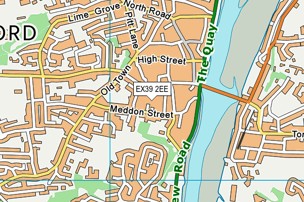 EX39 2EE map - OS VectorMap District (Ordnance Survey)