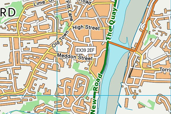 EX39 2EF map - OS VectorMap District (Ordnance Survey)
