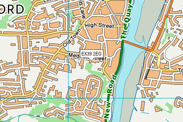 EX39 2EG map - OS VectorMap District (Ordnance Survey)