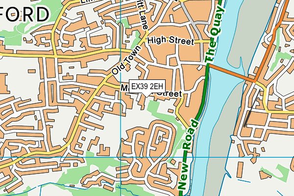 EX39 2EH map - OS VectorMap District (Ordnance Survey)