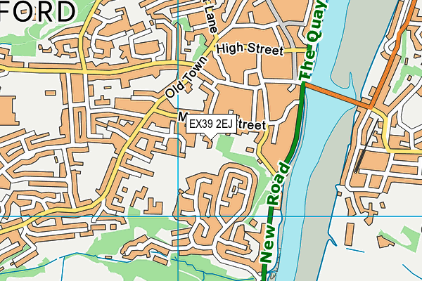 EX39 2EJ map - OS VectorMap District (Ordnance Survey)