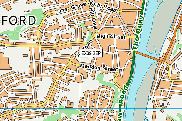 EX39 2EP map - OS VectorMap District (Ordnance Survey)