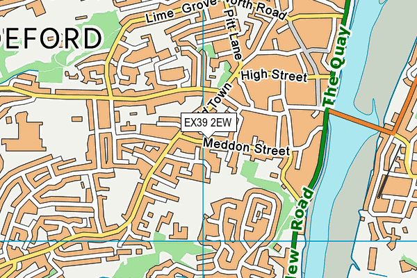 EX39 2EW map - OS VectorMap District (Ordnance Survey)