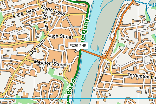 EX39 2HR map - OS VectorMap District (Ordnance Survey)