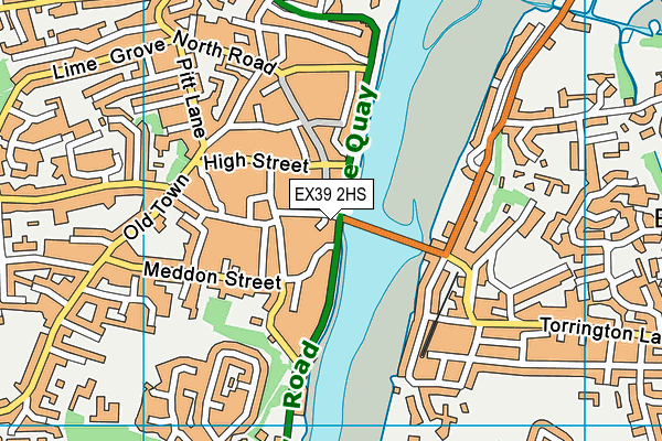 EX39 2HS map - OS VectorMap District (Ordnance Survey)