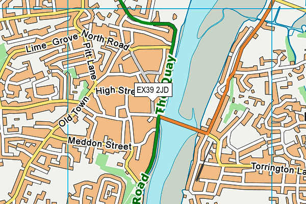 EX39 2JD map - OS VectorMap District (Ordnance Survey)