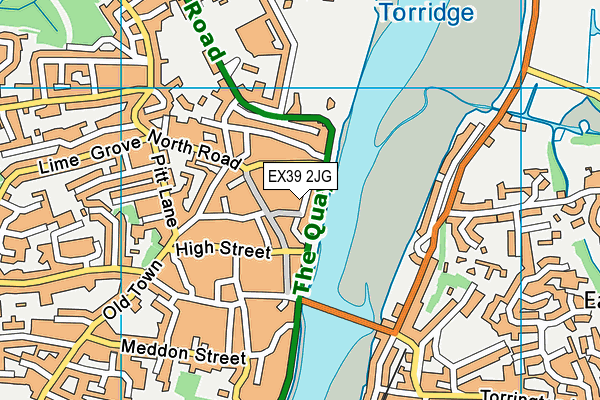 EX39 2JG map - OS VectorMap District (Ordnance Survey)