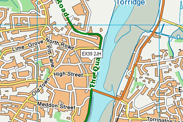 EX39 2JH map - OS VectorMap District (Ordnance Survey)