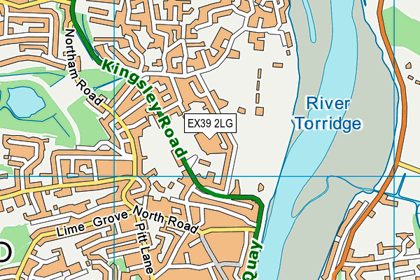 EX39 2LG map - OS VectorMap District (Ordnance Survey)