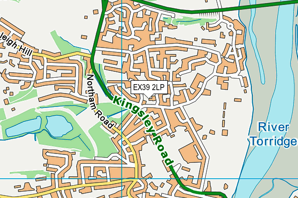 EX39 2LP map - OS VectorMap District (Ordnance Survey)