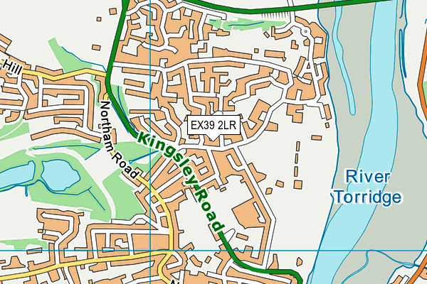EX39 2LR map - OS VectorMap District (Ordnance Survey)