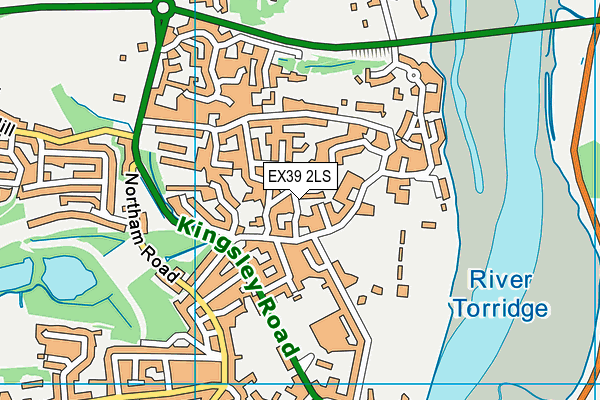EX39 2LS map - OS VectorMap District (Ordnance Survey)
