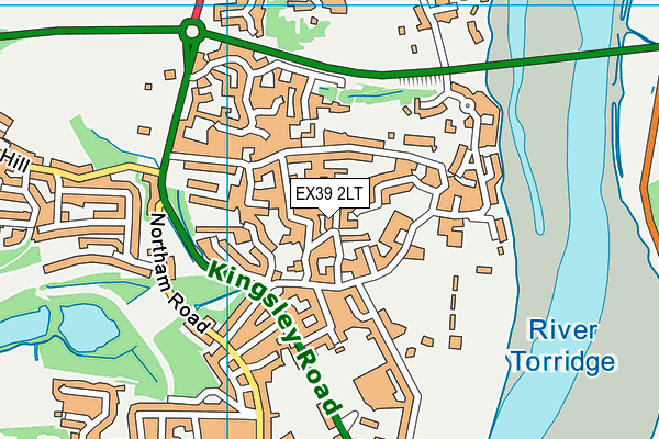 EX39 2LT map - OS VectorMap District (Ordnance Survey)