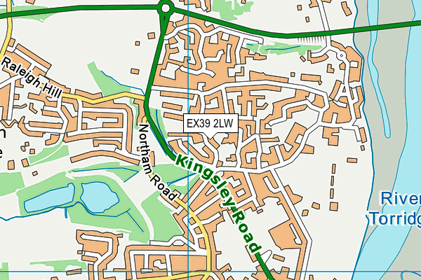 EX39 2LW map - OS VectorMap District (Ordnance Survey)