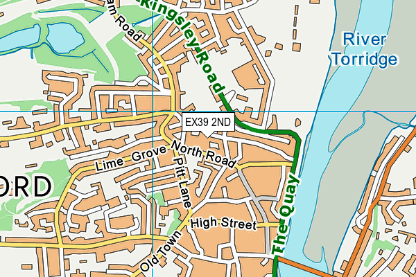 EX39 2ND map - OS VectorMap District (Ordnance Survey)