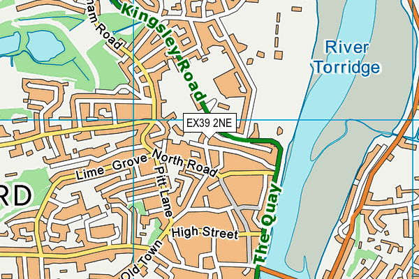 EX39 2NE map - OS VectorMap District (Ordnance Survey)
