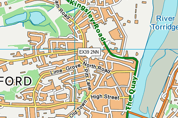EX39 2NN map - OS VectorMap District (Ordnance Survey)