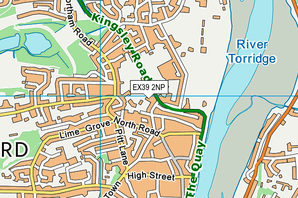 EX39 2NP map - OS VectorMap District (Ordnance Survey)