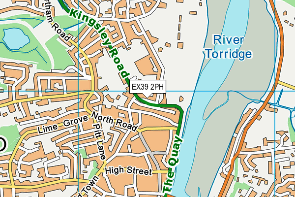 EX39 2PH map - OS VectorMap District (Ordnance Survey)