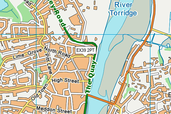 EX39 2PT map - OS VectorMap District (Ordnance Survey)