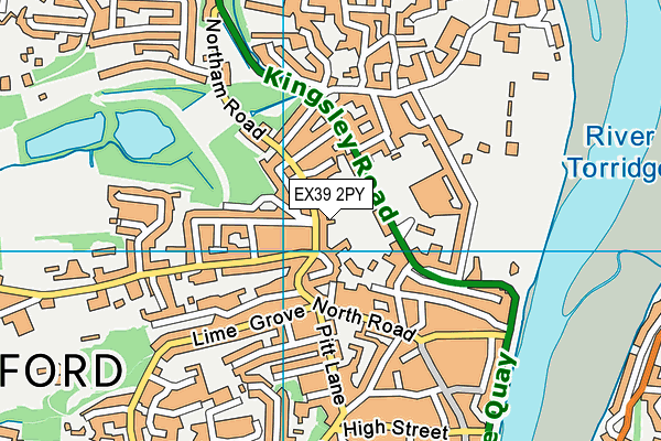 EX39 2PY map - OS VectorMap District (Ordnance Survey)