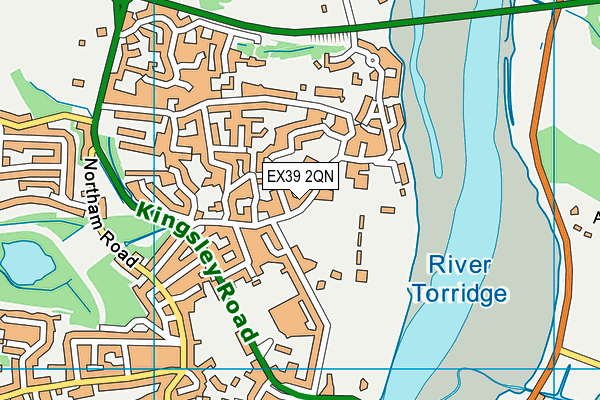 St Marys School map (EX39 2QN) - OS VectorMap District (Ordnance Survey)