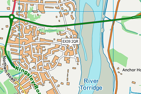 EX39 2QR map - OS VectorMap District (Ordnance Survey)