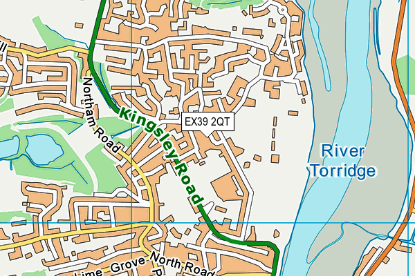 EX39 2QT map - OS VectorMap District (Ordnance Survey)