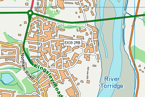 EX39 2RB map - OS VectorMap District (Ordnance Survey)