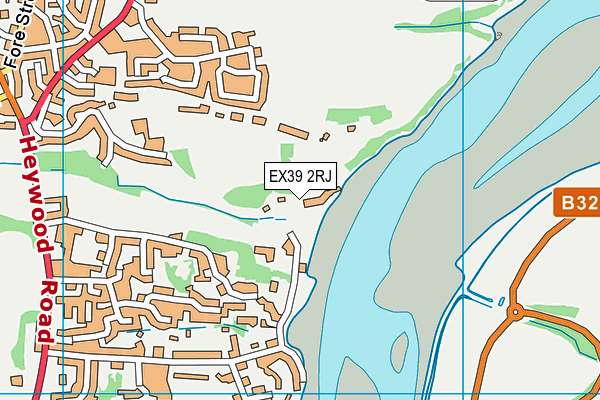 EX39 2RJ map - OS VectorMap District (Ordnance Survey)
