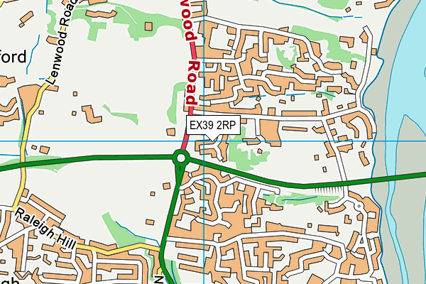EX39 2RP map - OS VectorMap District (Ordnance Survey)
