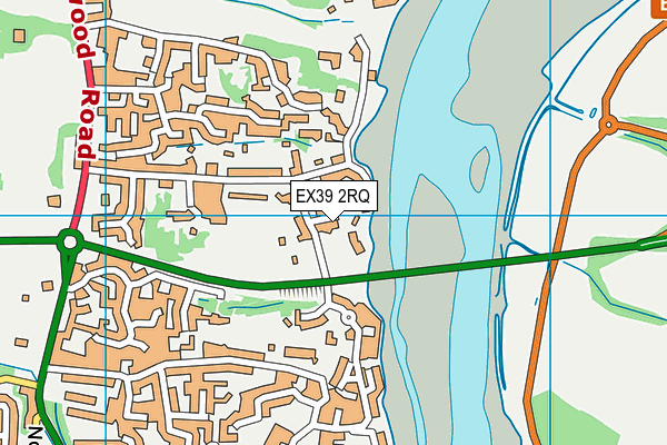 EX39 2RQ map - OS VectorMap District (Ordnance Survey)