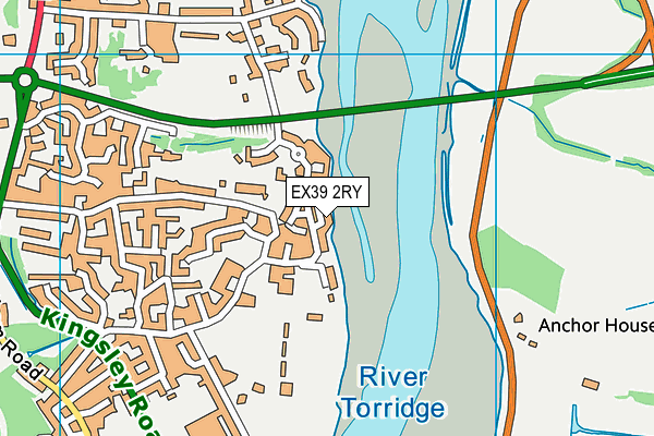 EX39 2RY map - OS VectorMap District (Ordnance Survey)