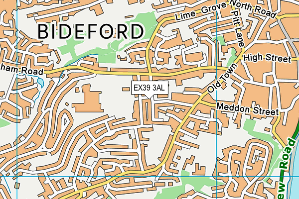 EX39 3AL map - OS VectorMap District (Ordnance Survey)