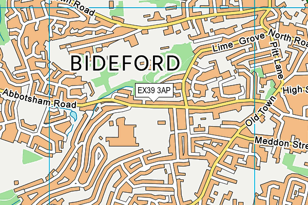 EX39 3AP map - OS VectorMap District (Ordnance Survey)