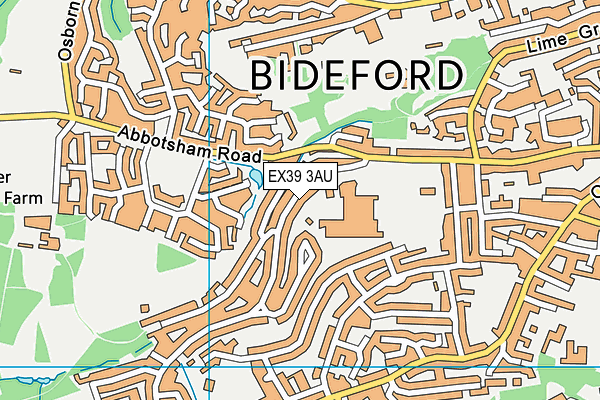 Moreton Park (Closed) map (EX39 3AU) - OS VectorMap District (Ordnance Survey)