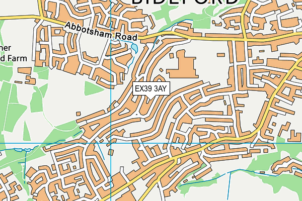 EX39 3AY map - OS VectorMap District (Ordnance Survey)