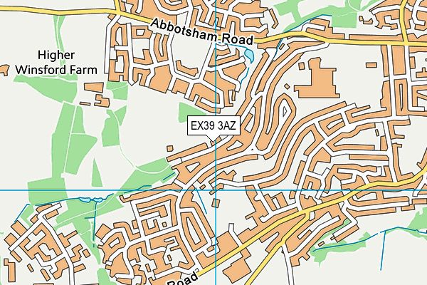 Moreton Park map (EX39 3AZ) - OS VectorMap District (Ordnance Survey)
