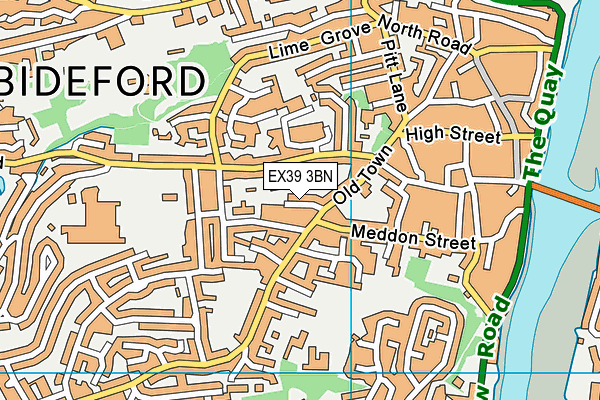EX39 3BN map - OS VectorMap District (Ordnance Survey)