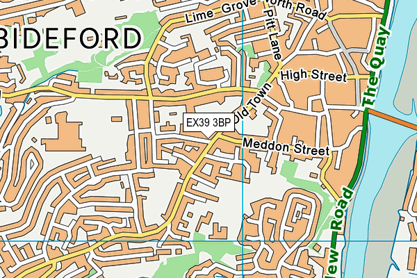 EX39 3BP map - OS VectorMap District (Ordnance Survey)