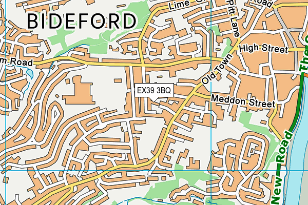 EX39 3BQ map - OS VectorMap District (Ordnance Survey)