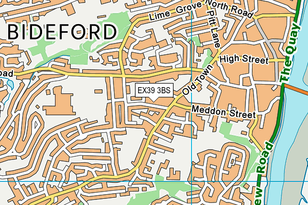 EX39 3BS map - OS VectorMap District (Ordnance Survey)