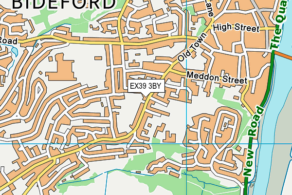 EX39 3BY map - OS VectorMap District (Ordnance Survey)