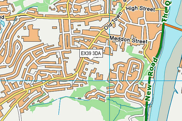 EX39 3DA map - OS VectorMap District (Ordnance Survey)