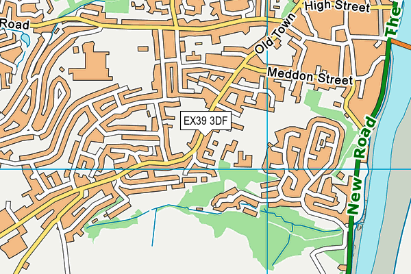 EX39 3DF map - OS VectorMap District (Ordnance Survey)