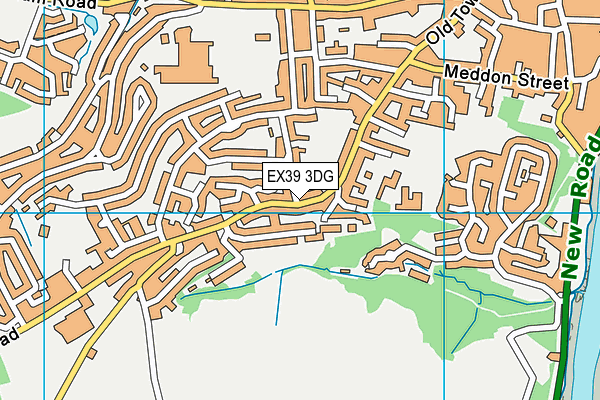 EX39 3DG map - OS VectorMap District (Ordnance Survey)